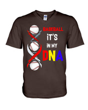 Load image into Gallery viewer, Baseball Be My DNA Gift For Sport Lovers Guys V-Neck
