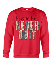 Load image into Gallery viewer, Baseball Hustle Hit Never Quit Gift For Lovers Sweatshirt
