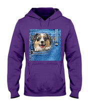 Load image into Gallery viewer, Australian Shepherd In Denim Pocket Gift For Dog Lovers Hoodie
