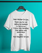 Load image into Gallery viewer, Daughter In Law Gift For Mother In Law I Know How Tempting That Option Was Some Days Guys V-Neck
