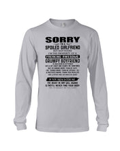 Load image into Gallery viewer, I'm A Spoilded Girlfriend - Grumpy Boyfriend He Was Born In September Unisex Long Sleeve

