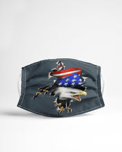 Load image into Gallery viewer, Eagle Giant Scratch USA Flag Gift For Women Cloth Face Mask
