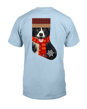 Load image into Gallery viewer, Santa Border Collie In Stock Gift For Dog Lovers Guys Tee
