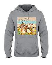Load image into Gallery viewer, Giraffe Today I Choose To Be Happy Gift For Women Hoodie
