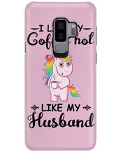 Load image into Gallery viewer, I Like My Coffee Hot Like My Husband Unicorn Gift For Men Phone case
