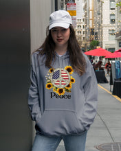 Load image into Gallery viewer, Peace Sign Sunflower Birthday Gift For Girls Hoodie
