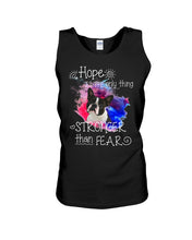 Load image into Gallery viewer, ln Boston Terrier Hope Is The Only Thing Gift For Dog Lovers Unisex Tank Top
