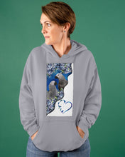 Load image into Gallery viewer, Magical Gray Couple African Parrot Gift For Bird Lovers Hoodie
