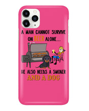 Load image into Gallery viewer, A Man Loves Beer And Dachshund Gift For Dog Lovers Phone case
