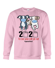 Load image into Gallery viewer, 2020 The Year When Shit Got Real Quarantined Trending Sweatshirt
