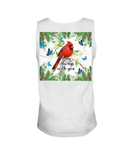 Load image into Gallery viewer, Scarlet Macaw With Butterflies I Am Always With You Gift For Lover Unisex Tank Top

