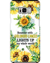 Load image into Gallery viewer, Someone With Childhood Cancer Lights Up My Whole World Trending Phone case
