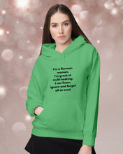 Load image into Gallery viewer, I'm A German Woman I'm Great At Multi Tasking Gift For Women Hoodie
