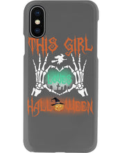 Load image into Gallery viewer, This Girl Loves Halloween Gift For Girls Phone case
