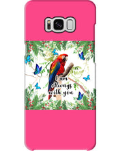 Load image into Gallery viewer, Scarlet Macaw With Butterflies I Am Always With You Gift For Lover Phone case

