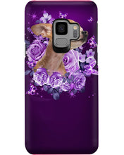 Load image into Gallery viewer, Purple Phone Case With Rose Gift For Chihuahua Lovers Phone case

