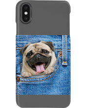 Load image into Gallery viewer, baby Pug In Denim Pocket Gift For Dog Lovers Phone case
