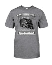 Load image into Gallery viewer, Shes Stubborn Messy And A Brat At Times Black Gift For Husband Guys Tee
