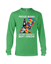 Load image into Gallery viewer, Proud Mama Of The Touchest Boy I Know Autism's Day Gift Unisex Long Sleeve
