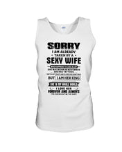 Load image into Gallery viewer, Gift For Husband Taken By A November Sexy Wife Who Happens To Cuss A Lot Unisex Tank Top

