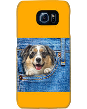 Load image into Gallery viewer, Australian Shepherd In Denim Pocket Gift For Dog Lovers Phone case
