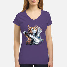 Load image into Gallery viewer, Vintage Funny Cat Love Trending Gift For Cat Lovers Ladies V-Neck

