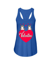 Load image into Gallery viewer, Couple Otter Valentine's Day Gift For Otter Lovers Ladies Flowy Tank
