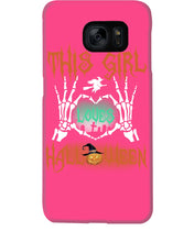 Load image into Gallery viewer, This Girl Loves Halloween Gift For Girls Phone case
