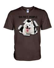 Load image into Gallery viewer, Six Feet People Alaska Husky  Unique Custom Design For Dog Lovers Guys V-Neck
