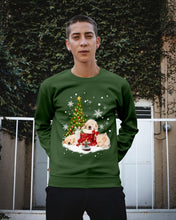 Load image into Gallery viewer, Funny Golden Retrievers Sleep In Red Boots Gift For Dog Lovers Sweatshirt
