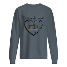 Load image into Gallery viewer, Sewing I'm A Simple Woman Gift For Women Sweatshirt
