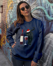 Load image into Gallery viewer, Cat Drink And Be Merry Meaningful Gift For Women Sweatshirt
