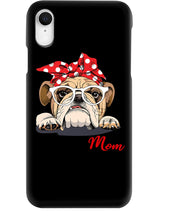 Load image into Gallery viewer, Black Phone Case Bulldog Mom Gift For Bulldog Lovers Phone case
