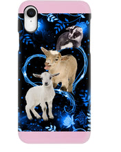 Load image into Gallery viewer, Lovely Phone Case Twinkling Blue Heart Gift For Goat Lovers Phone case
