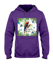 Load image into Gallery viewer, Scarlet Macaw With Butterflies I Am Always With You Gift For Lover Hoodie
