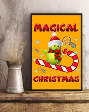 Load image into Gallery viewer, Tennis Players Magical Christmas Snowman Gift For Women Vertical Poster

