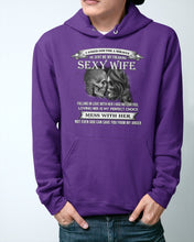Load image into Gallery viewer, Shes Stubborn Messy And A Brat At Times Black Gift For Husband Hoodie
