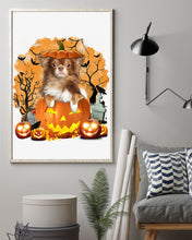 Load image into Gallery viewer, Chihuahua Book Pumpkin Halloween Gift For Dog Lovers Vertical Poster
