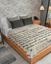 Load image into Gallery viewer, Papi Gift For Daughter You Are Stronger Than You Seem Sherpa Blanket
