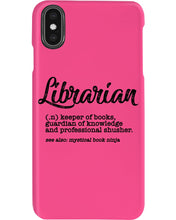 Load image into Gallery viewer, Librarian Keeper Of Books Guardian Of Knowledge Custom Gift For Librarian Phone case
