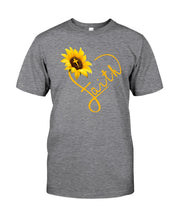Load image into Gallery viewer, Black Phone Case Sunflower Faith Gift For Christians Guys Tee
