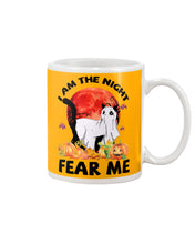 Load image into Gallery viewer, I Am The Night Fear Me Ghost Cat Gift For Cat Lovers Mug
