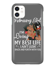 Load image into Gallery viewer, Betty Boop February Girl Living My Best Life Birthday Meaningful Gift Phone case
