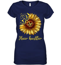 Load image into Gallery viewer, Hair Hustler Sunflower Trending Gift For Friends Ladies V-Neck
