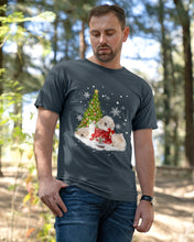 Load image into Gallery viewer, Funny Golden Retrievers Sleep In Red Boots Gift For Dog Lovers Guys Tee
