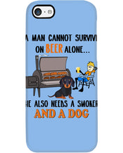 Load image into Gallery viewer, A Man Loves Beer And Dachshund Gift For Dog Lovers Phone case
