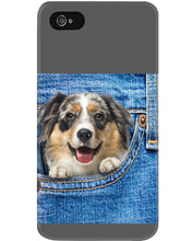 Load image into Gallery viewer, Australian Shepherd In Denim Pocket Gift For Dog Lovers Phone case
