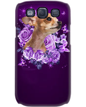 Load image into Gallery viewer, Purple Phone Case With Rose Gift For Chihuahua Lovers Phone case
