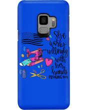 Load image into Gallery viewer, She Works Willingly With Her Hands Gift For Sew Lovers Phone case
