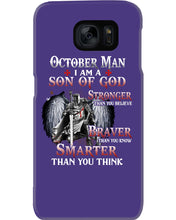 Load image into Gallery viewer, October Man Son Of God Birthday Meaningful Gift For Men Phone case
